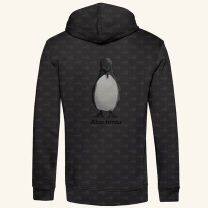 Herren Premium Bio Hoodie mit Seitentaschen | Tordalk Razorbill Alca torda