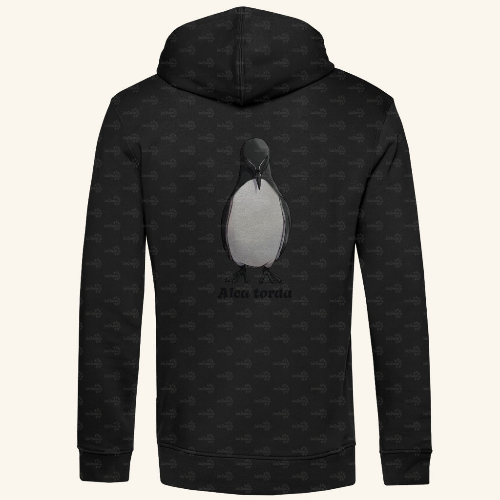 Herren Premium Bio Hoodie mit Seitentaschen | Tordalk Razorbill Alca torda