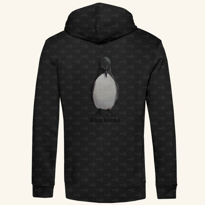 Herren Premium Bio Hoodie mit Seitentaschen | Tordalk Razorbill Alca torda