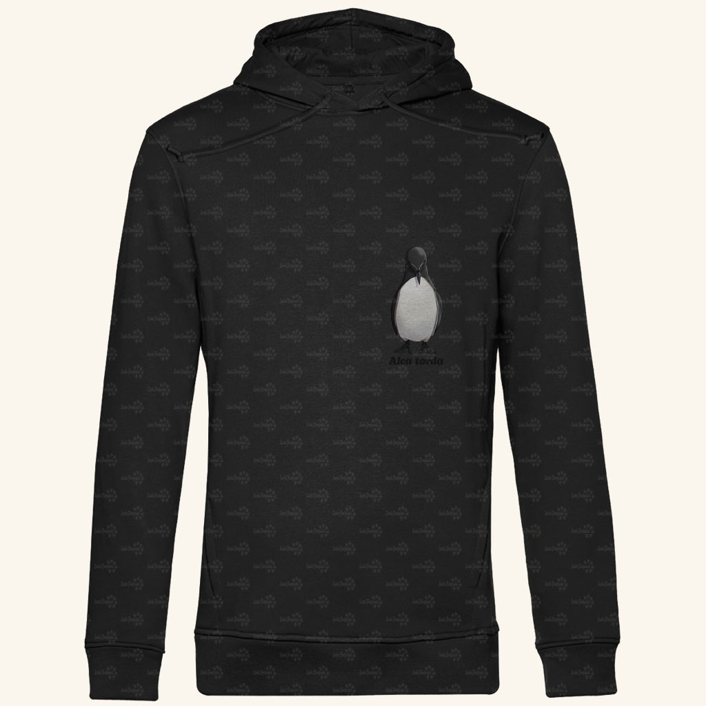 Herren Premium Bio Hoodie mit Seitentaschen | Tordalk Razorbill Alca torda