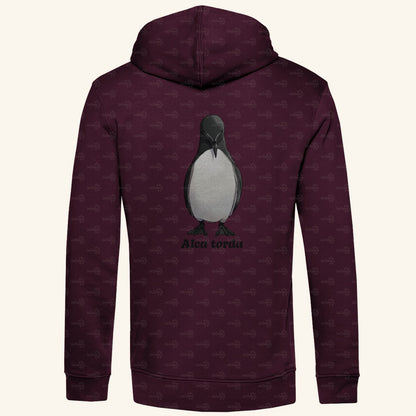 Herren Premium Bio Hoodie mit Seitentaschen | Tordalk Razorbill Alca torda