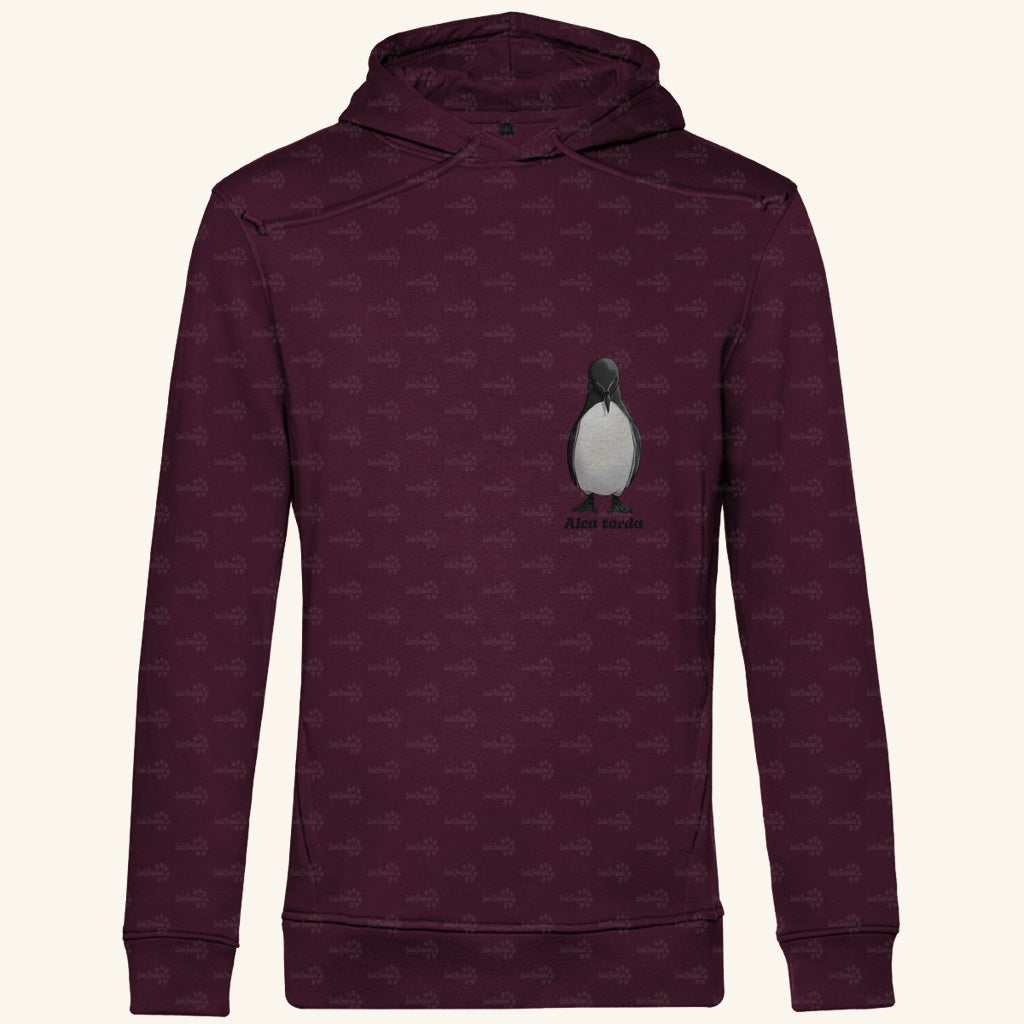Herren Premium Bio Hoodie mit Seitentaschen | Tordalk Razorbill Alca torda