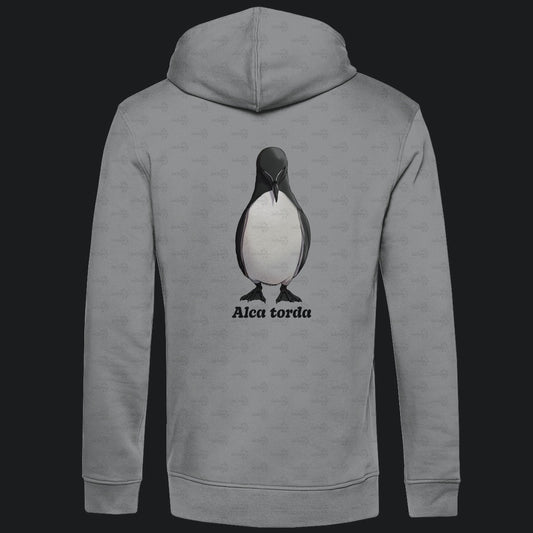 Herren Premium Bio Hoodie mit Seitentaschen | Tordalk Razorbill Alca torda