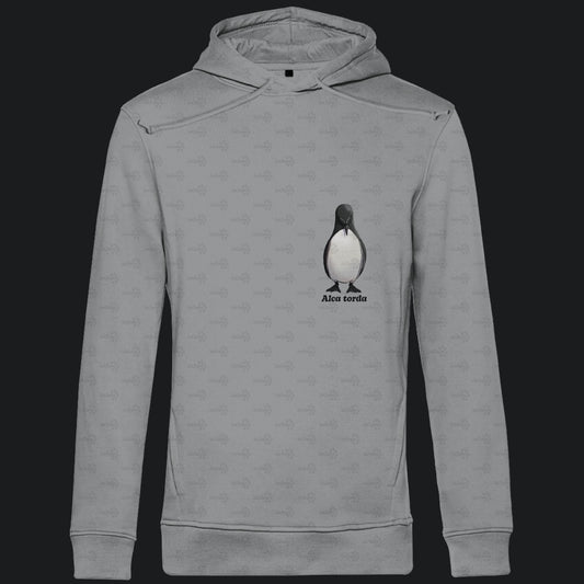 Herren Premium Bio Hoodie mit Seitentaschen | Tordalk Razorbill Alca torda