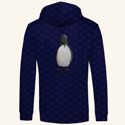 Herren Premium Bio Hoodie mit Seitentaschen | Tordalk Razorbill Alca torda