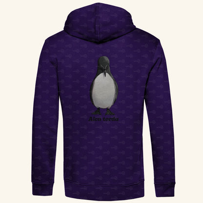 Herren Premium Bio Hoodie mit Seitentaschen | Tordalk Razorbill Alca torda