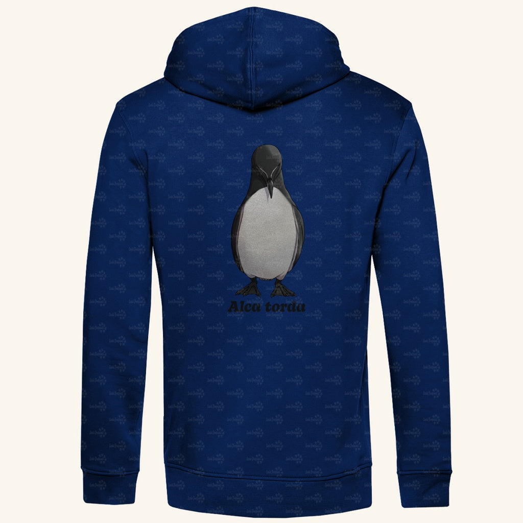 Herren Premium Bio Hoodie mit Seitentaschen | Tordalk Razorbill Alca torda