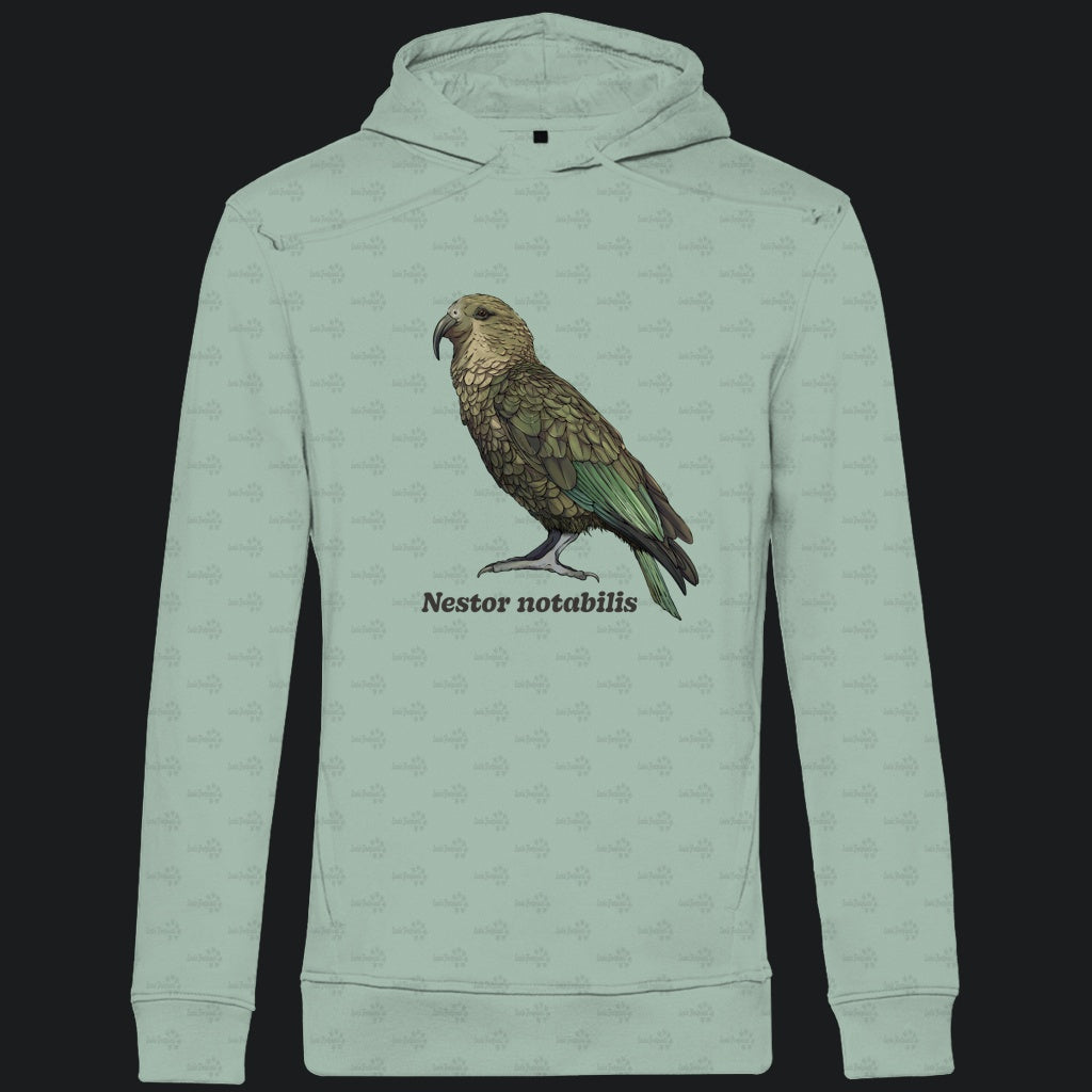 Herren  Bio Hoodie mit Seitentaschen | Kea Alpenpapagei Nestor notabilis