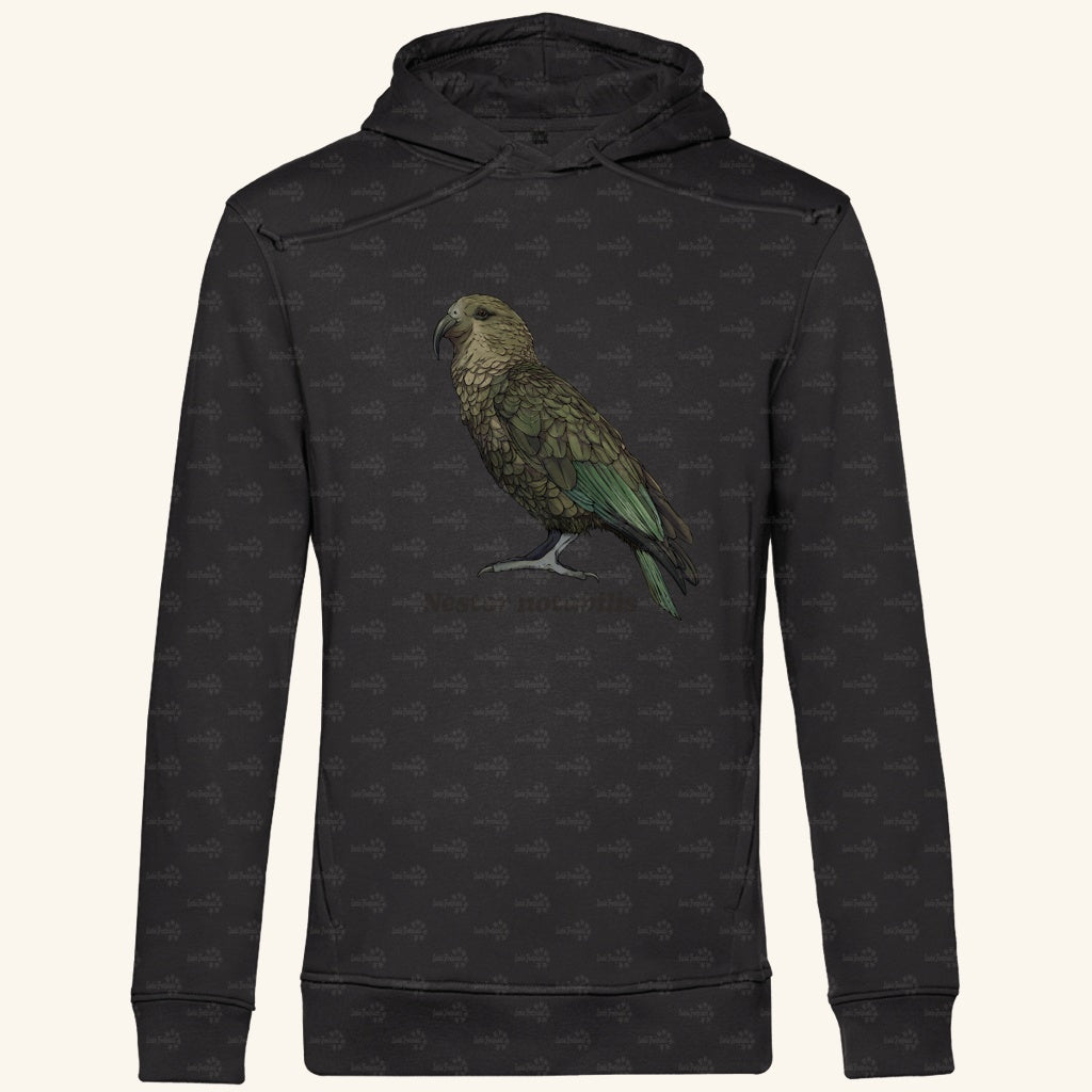 Herren  Bio Hoodie mit Seitentaschen | Kea Alpenpapagei Nestor notabilis