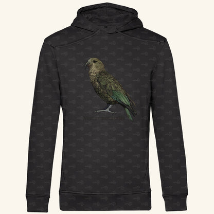 Herren  Bio Hoodie mit Seitentaschen | Kea Alpenpapagei Nestor notabilis