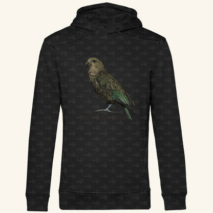 Herren  Bio Hoodie mit Seitentaschen | Kea Alpenpapagei Nestor notabilis