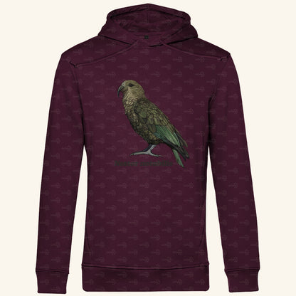 Herren  Bio Hoodie mit Seitentaschen | Kea Alpenpapagei Nestor notabilis