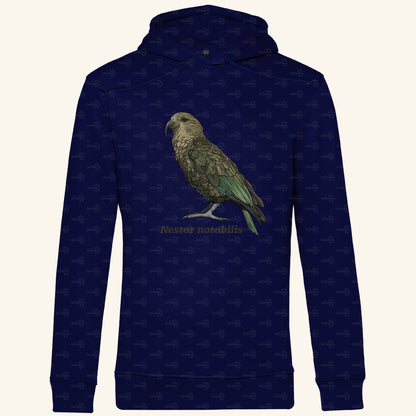 Herren  Bio Hoodie mit Seitentaschen | Kea Alpenpapagei Nestor notabilis