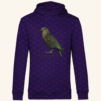 Herren  Bio Hoodie mit Seitentaschen | Kea Alpenpapagei Nestor notabilis