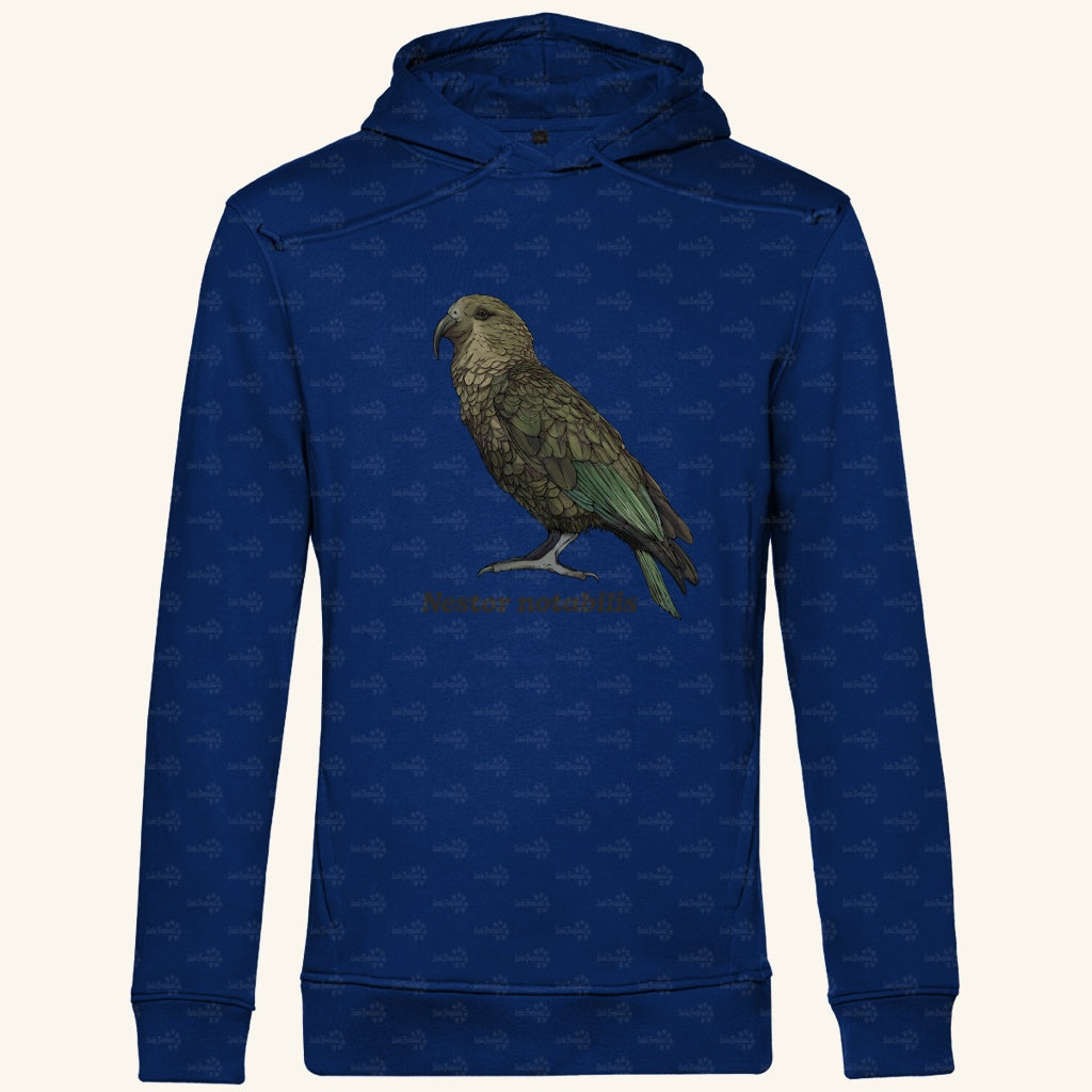 Herren  Bio Hoodie mit Seitentaschen | Kea Alpenpapagei Nestor notabilis