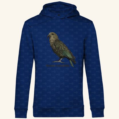 Herren  Bio Hoodie mit Seitentaschen | Kea Alpenpapagei Nestor notabilis