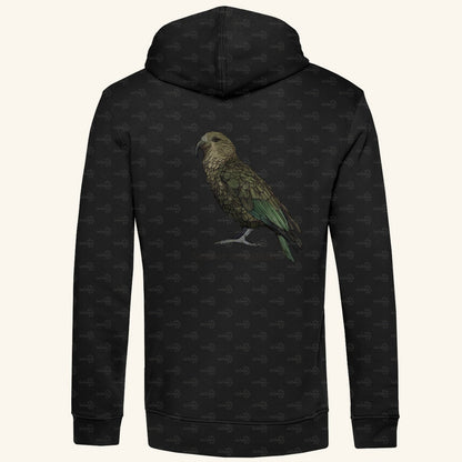 Herren Bio Hoodie mit Seitentaschen | Kea Alpenpapagei Nestor notabilis