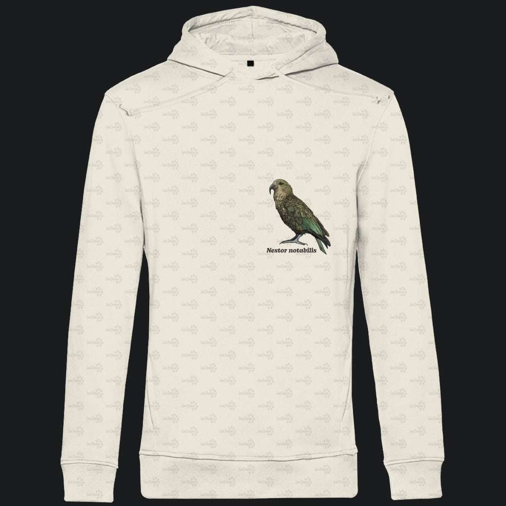 Herren Bio Hoodie mit Seitentaschen | Kea Alpenpapagei Nestor notabilis