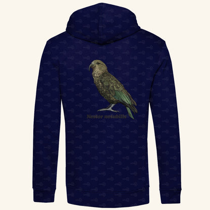 Herren Bio Hoodie mit Seitentaschen | Kea Alpenpapagei Nestor notabilis