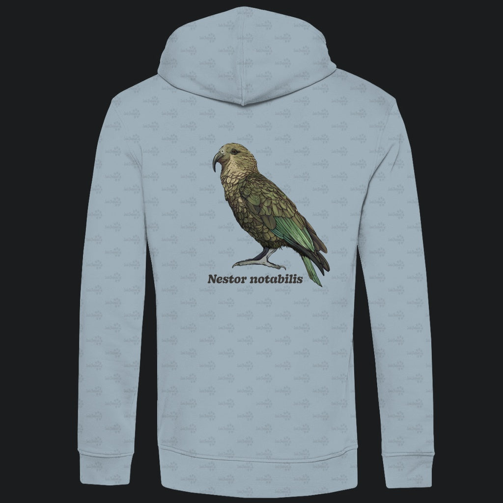 Herren Bio Hoodie mit Seitentaschen | Kea Alpenpapagei Nestor notabilis