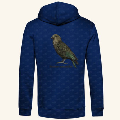 Herren Bio Hoodie mit Seitentaschen | Kea Alpenpapagei Nestor notabilis