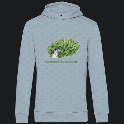 Herren  Bio Hoodie mit Seitentaschen | Blattschaf Leafsheep Costasiella kuroshimae