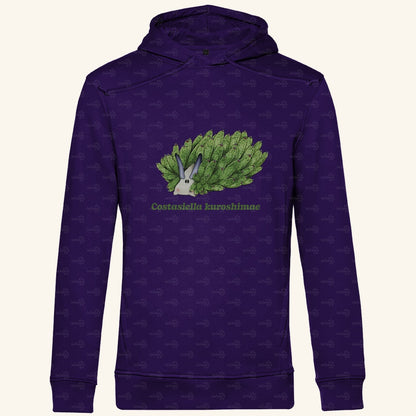 Herren  Bio Hoodie mit Seitentaschen | Blattschaf Leafsheep Costasiella kuroshimae