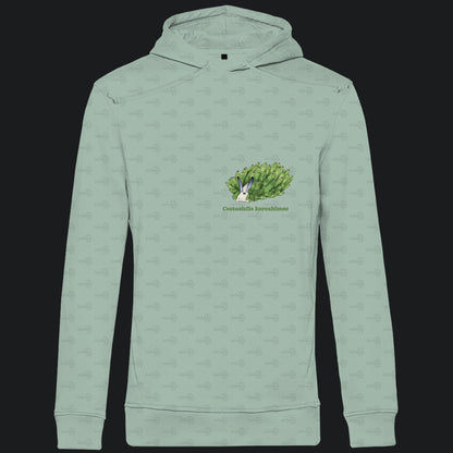 Herren  Bio Hoodie mit Seitentaschen | Blattschaf Leafsheep Costasiella kuroshimae