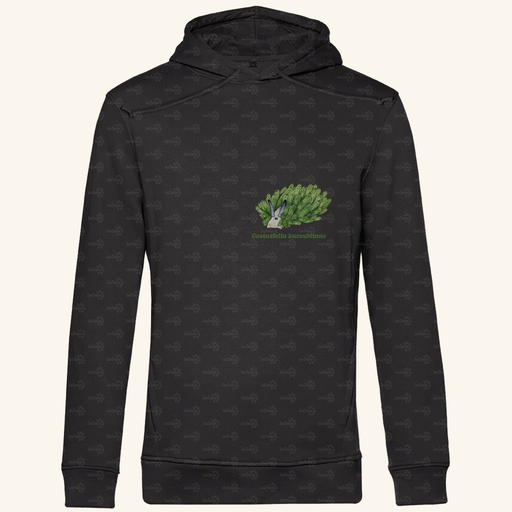 Herren  Bio Hoodie mit Seitentaschen | Blattschaf Leafsheep Costasiella kuroshimae