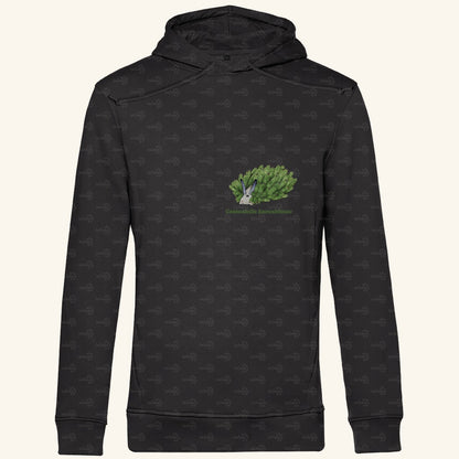 Herren  Bio Hoodie mit Seitentaschen | Blattschaf Leafsheep Costasiella kuroshimae