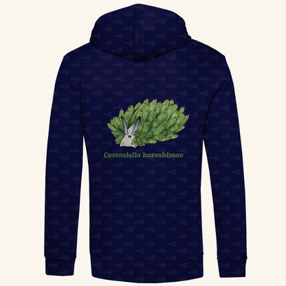 Herren  Bio Hoodie mit Seitentaschen | Blattschaf Leafsheep Costasiella kuroshimae