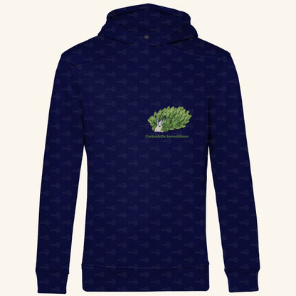 Herren  Bio Hoodie mit Seitentaschen | Blattschaf Leafsheep Costasiella kuroshimae