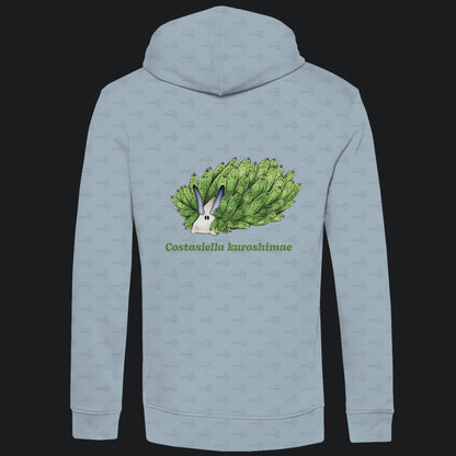 Herren  Bio Hoodie mit Seitentaschen | Blattschaf Leafsheep Costasiella kuroshimae
