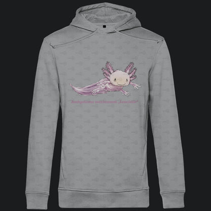 Herren Bio Hoodie mit Seitentaschen | Axolotl Ambystoma mexicanum Leucistic