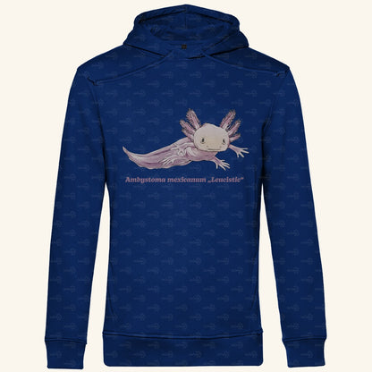 Herren Bio Hoodie mit Seitentaschen | Axolotl Ambystoma mexicanum Leucistic