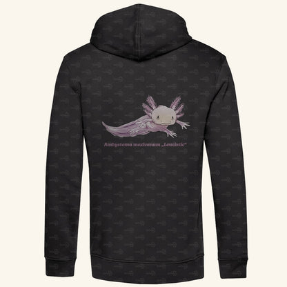 Herren Bio Hoodie mit Seitentaschen | Axolotl Ambystoma mexicanum Leucistic