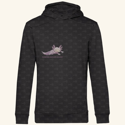 Herren Bio Hoodie mit Seitentaschen | Axolotl Ambystoma mexicanum Leucistic