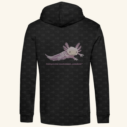 Herren Bio Hoodie mit Seitentaschen | Axolotl Ambystoma mexicanum Leucistic