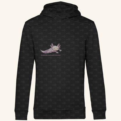Herren Bio Hoodie mit Seitentaschen | Axolotl Ambystoma mexicanum Leucistic
