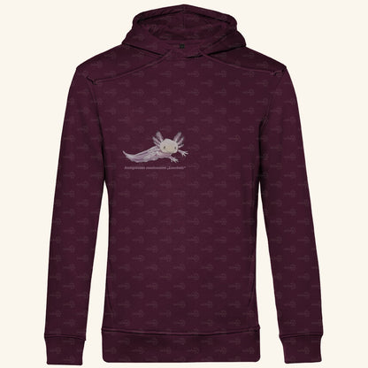 Herren Bio Hoodie mit Seitentaschen | Axolotl Ambystoma mexicanum Leucistic