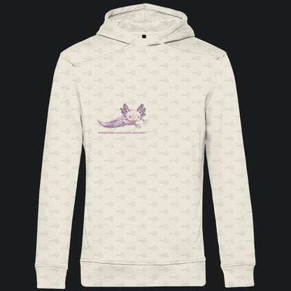 Herren Bio Hoodie mit Seitentaschen | Axolotl Ambystoma mexicanum Leucistic
