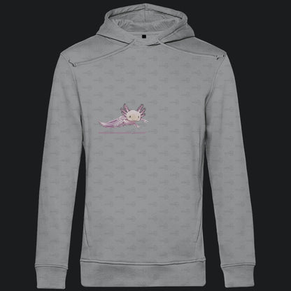 Herren Bio Hoodie mit Seitentaschen | Axolotl Ambystoma mexicanum Leucistic
