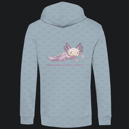 Herren Bio Hoodie mit Seitentaschen | Axolotl Ambystoma mexicanum Leucistic