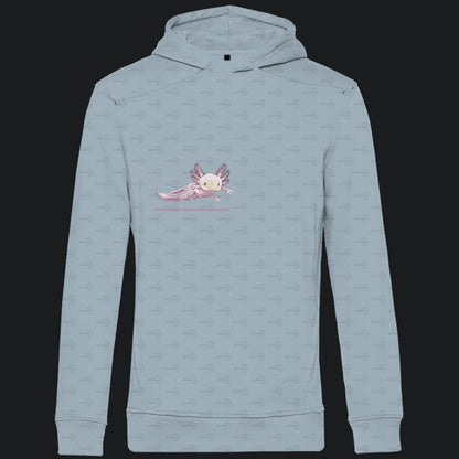 Herren Bio Hoodie mit Seitentaschen | Axolotl Ambystoma mexicanum Leucistic