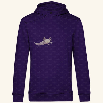 Herren Bio Hoodie mit Seitentaschen | Axolotl Ambystoma mexicanum Leucistic