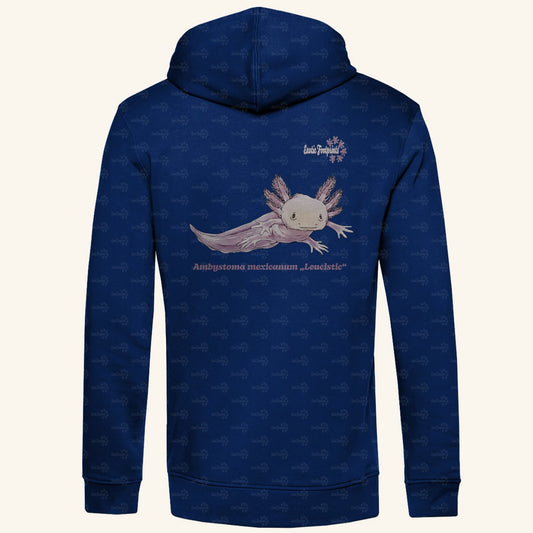 Herren Premium Bio Hoodie | Axolotl Ambystoma mexicanum Leucistic