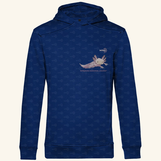 Herren Premium Bio Hoodie | Axolotl Ambystoma mexicanum Leucistic