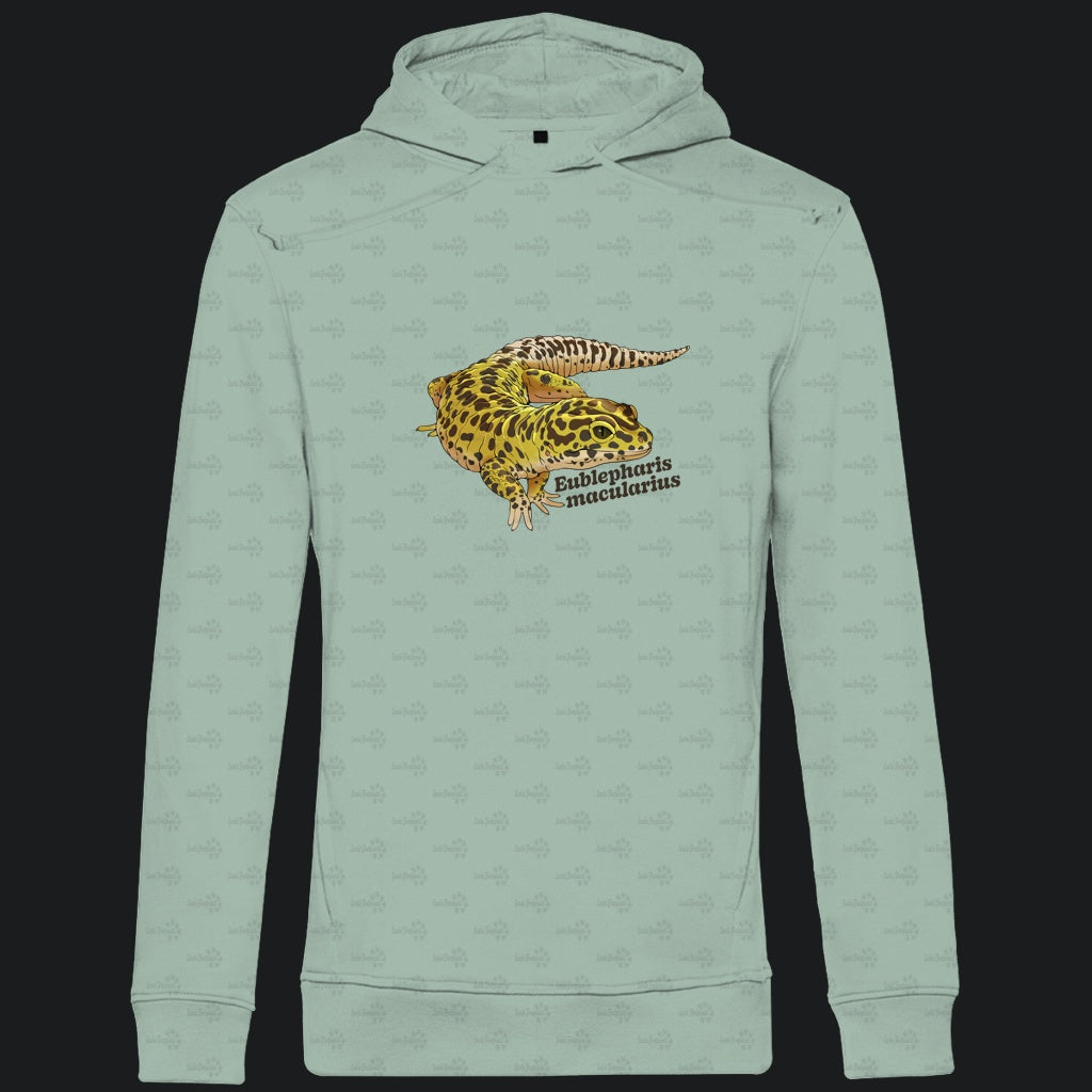 Herren  Bio Hoodie mit Seitentaschen | Leopardgecko Eublepharis macularius