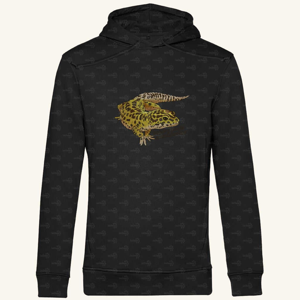 Herren  Bio Hoodie mit Seitentaschen | Leopardgecko Eublepharis macularius