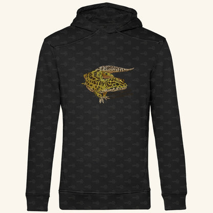 Herren  Bio Hoodie mit Seitentaschen | Leopardgecko Eublepharis macularius